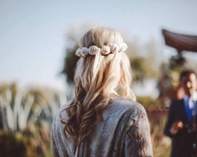 Boho chic bride