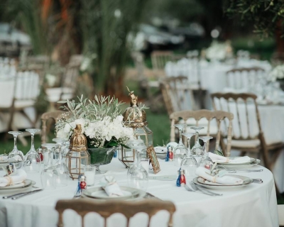 Decoration table blanc