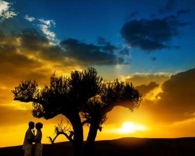 Sunset couple